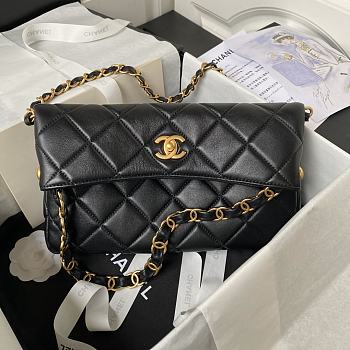 Chanel Should Bag AS4754 Black Size 28x30x7cm