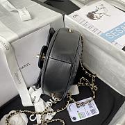 Chanel Should Bag Heart AS3191Black Size 16x18x6cm - 5