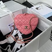 Chanel Should Bag Heart AS3191Pink Size 16x18x6cm - 3