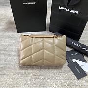 YSL Bags Loulou Beige 1429YS Size 23x15x8cm - 3