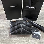 YSL Bags Loulou Gold Black 1429YS Size 23x15x8cm - 5