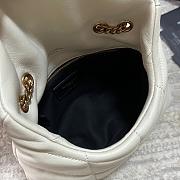 YSL Bags Loulou Gold White 1429YS Size 23x15x8cm - 5