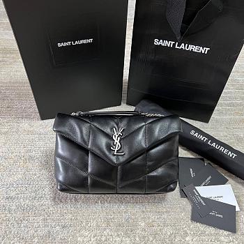 YSL Bags Loulou Silver Black 1429YS Size 23x15x8cm