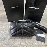 YSL Bags Loulou Silver Black 1429YS Size 23x15x8cm - 5