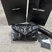 YSL Bags Loulou Silver Black 1429YS Size 23x15x8cm - 4