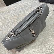YSL Bags Loulou Silver Grey 1429YS Size 23x15x8cm - 4