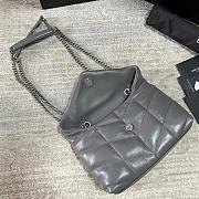 YSL Bags Loulou Silver Grey 1429YS Size 23x15x8cm - 3