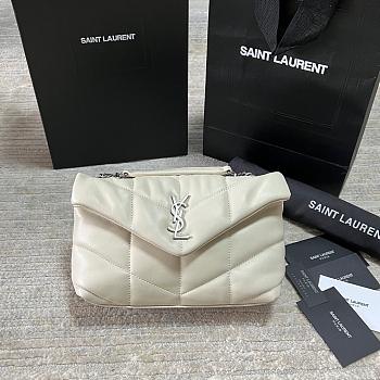 YSL Bags Loulou Silver White 1429YS Size 23x15x8cm