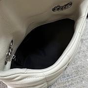 YSL Bags Loulou Silver White 1429YS Size 23x15x8cm - 5