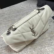 YSL Bags Loulou Silver White 1429YS Size 23x15x8cm - 4