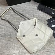 YSL Bags Loulou Silver White 1429YS Size 23x15x8cm - 2