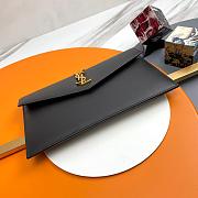 YSL Clutch Gold Black Grained Leather Size 27x16x2cm - 5