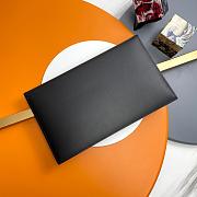 YSL Clutch Gold Black Grained Leather Size 27x16x2cm - 4