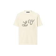 LV 1AGJTV Embellished Short-Sleeved Cotton Crewneck - 4