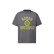 LV 1AGJSA Embellished Short-Sleeved Cotton Crewneck - 1