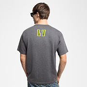 LV 1AGJSA Embellished Short-Sleeved Cotton Crewneck - 2