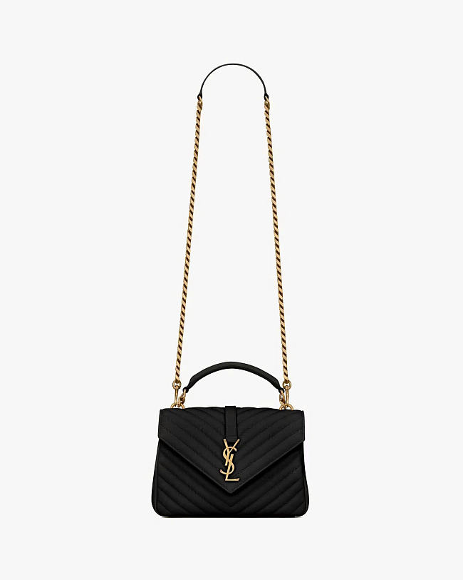 YSL College Medium in Quilted Leather Size 24X17X6CM - 1