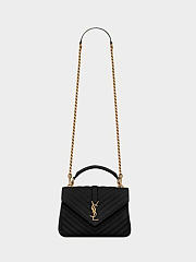 YSL College Medium in Quilted Leather Size 24X17X6CM - 5