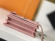 YSL Embossed Sunset Crossbody Pink Size 22×8×16cm - 4