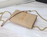 YSL Matte Beige Leather Kate Tassel Size 20x17x6cm - 5