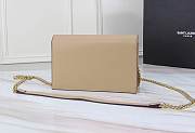YSL Matte Beige Leather Kate Tassel Size 20x17x6cm - 4
