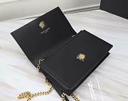 YSL Matte Gold Black Leather Kate Tassel Size 20x17x6cm - 5