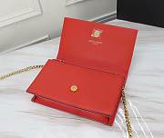 YSL Matte Red Leather Kate Tassel Size 20x17x6cm - 2