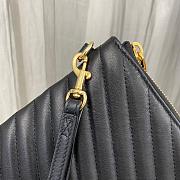 YSL Monogram Wristlet Clutch Gold Black Size 30x2x21cm - 5