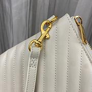 YSL Monogram Wristlet Clutch White Size 30x2x21cm - 6