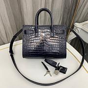 YSL SAC DE JOUR Croco Black 1456YS Size 22x18x10cm - 6
