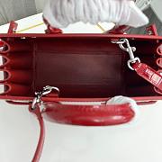 YSL SAC DE JOUR Croco Red 1456YS Size 22x18x10cm - 3