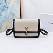YSL Solferino Canvas Black Size 23×16×7cm - 1
