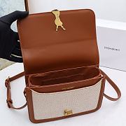 YSL Solferino Canvas Brown Size 23×16×7cm - 2