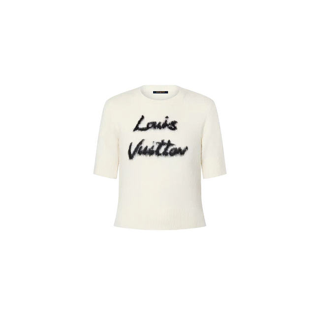 Louis Vuitton Brushed Knit Top Milky White - 1