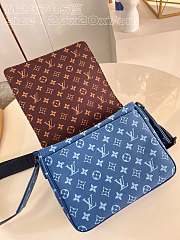 LV District PM Bag Blue Size 26x20x7cm - 5