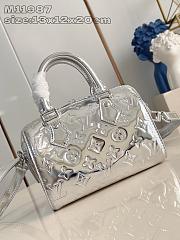 LV Speedy Bandoulière Silver Bag M11987 Size 20x13x12cm - 2