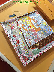 Louis Vuitton Silk Scarf BM6673 Size 90x90CM - 5