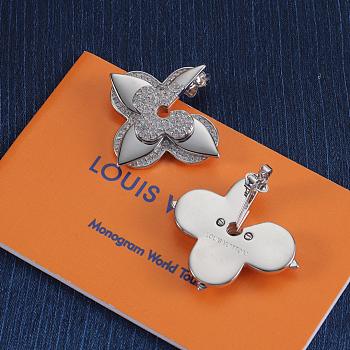 Louis Vuitton Earrings Silver 035