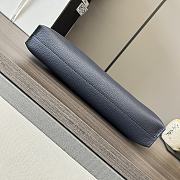 Loewe Clutch Bag Leather Blue Size 29x6x20cm - 2