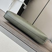 Loewe Clutch Bag Leather Green Size 29x6x20cm - 6