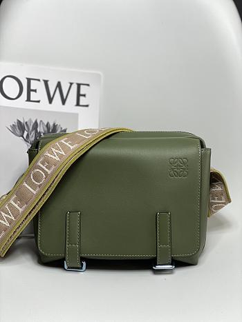 Loewe Postman Bag Green Size 23x18x9CM