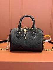 LV Speedy Bandoulière Monogram 20 Black Size 20x13x12cm - 2