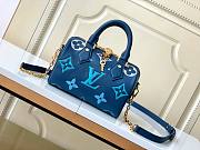 LV Speedy Bandoulière Monogram 20 Blue Size 20x13x12cm - 6