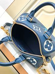 LV Speedy Bandoulière Monogram 20 Blue Size 20x13x12cm - 3