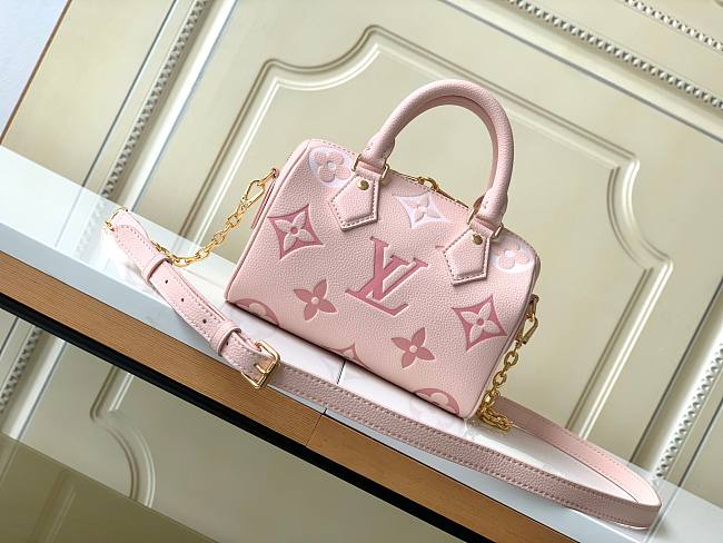 LV Speedy Bandoulière Monogram 20 Pink Size 20x13x12cm - 1