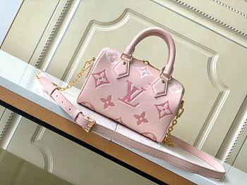 LV Speedy Bandoulière Monogram 20 Pink Size 20x13x12cm
