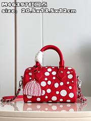 LV Speedy Bandoulière Yayoi Kusama Red Size 20x13x12cm - 6