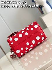 LV Speedy Bandoulière Yayoi Kusama Red Size 20x13x12cm - 5