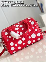 LV Speedy Bandoulière Yayoi Kusama Red Size 20x13x12cm - 4
