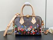LV Speedy Bandoulière Monogram Flower Size 13x12x20cm - 6